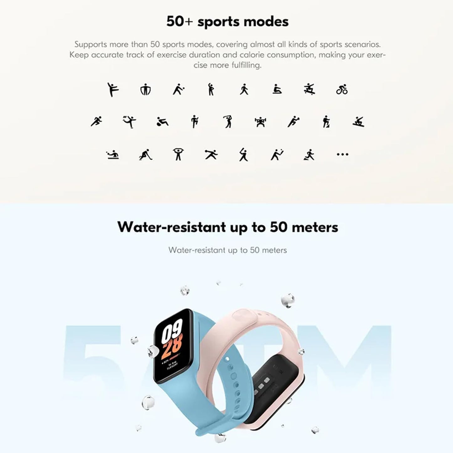 Xiaomi Smart Band 8 Active Fitness Tracker & Activity Tracker with 1.47" LCD Display, 14-Day Battery Life, Blood Oxygen, Heart Rate, Sleep & Stress Monitoring, Fitness Watch for Men Women