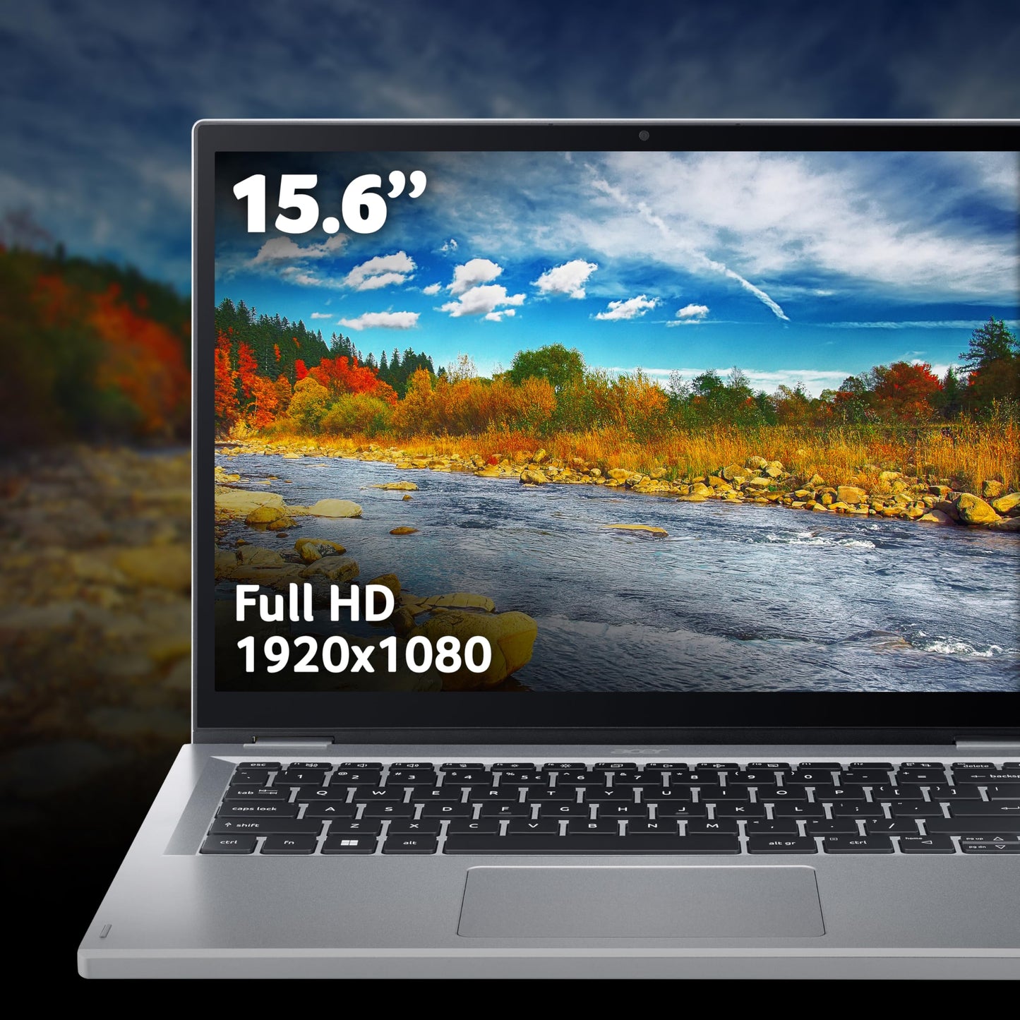 acer Aspire 3 A315-59 Laptop - Intel Core i5-1235U, 8GB, 256GB SSD, Integrated Graphics, 15.6" Full HD, Windows 11, Silver