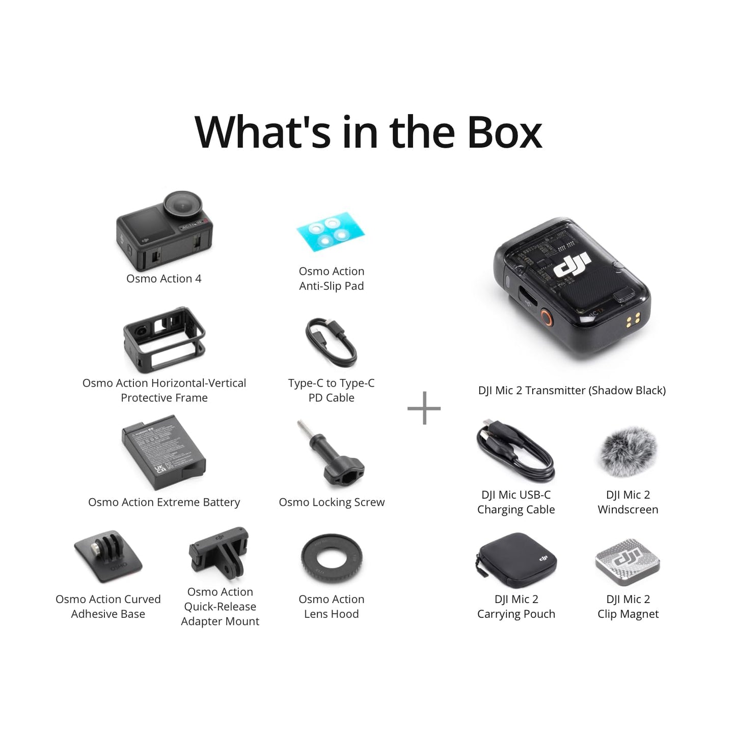 DJI Osmo Action 4 Standard Combo - 4K/120fps Waterproof Action Camera