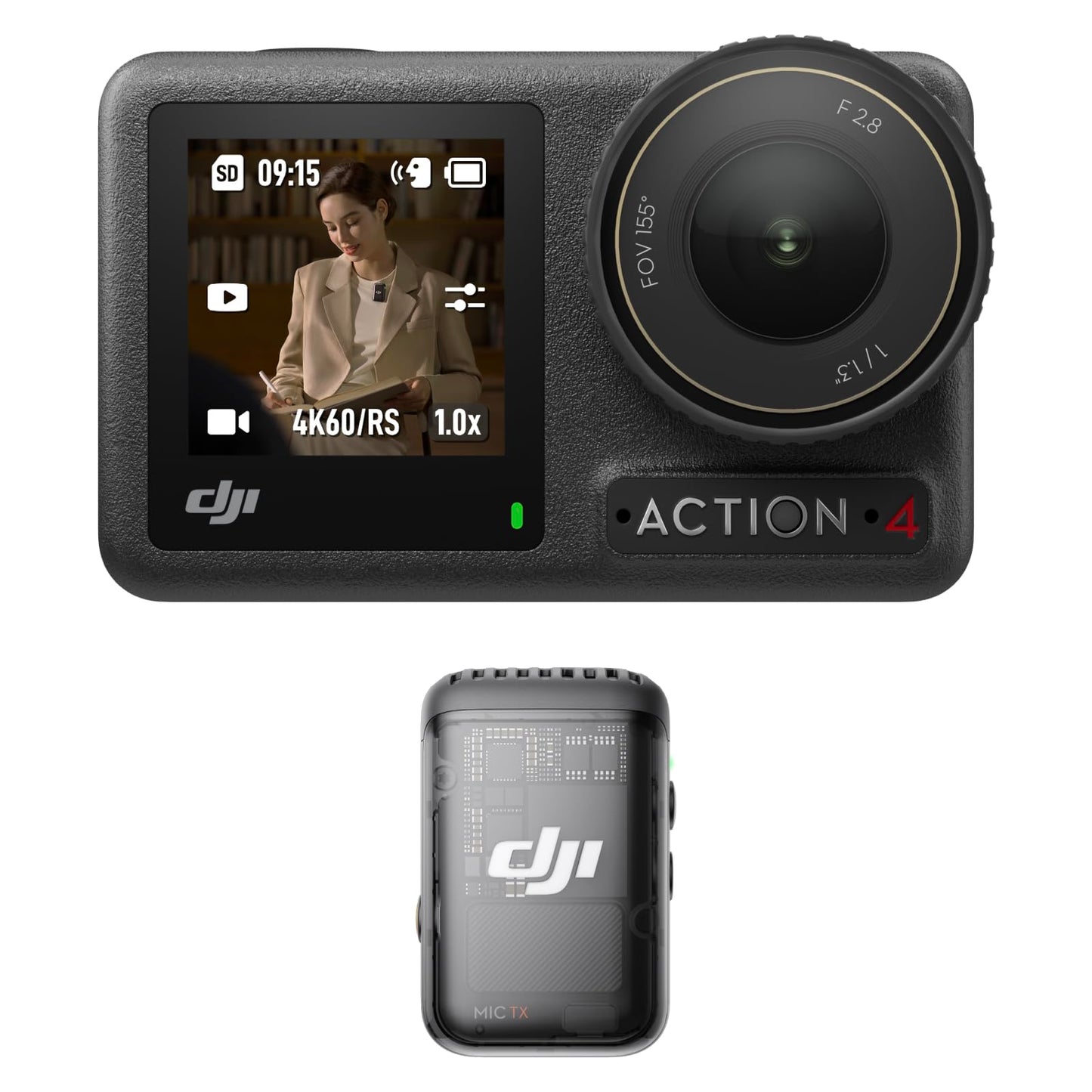 DJI Osmo Action 4 Standard Combo - 4K/120fps Waterproof Action Camera