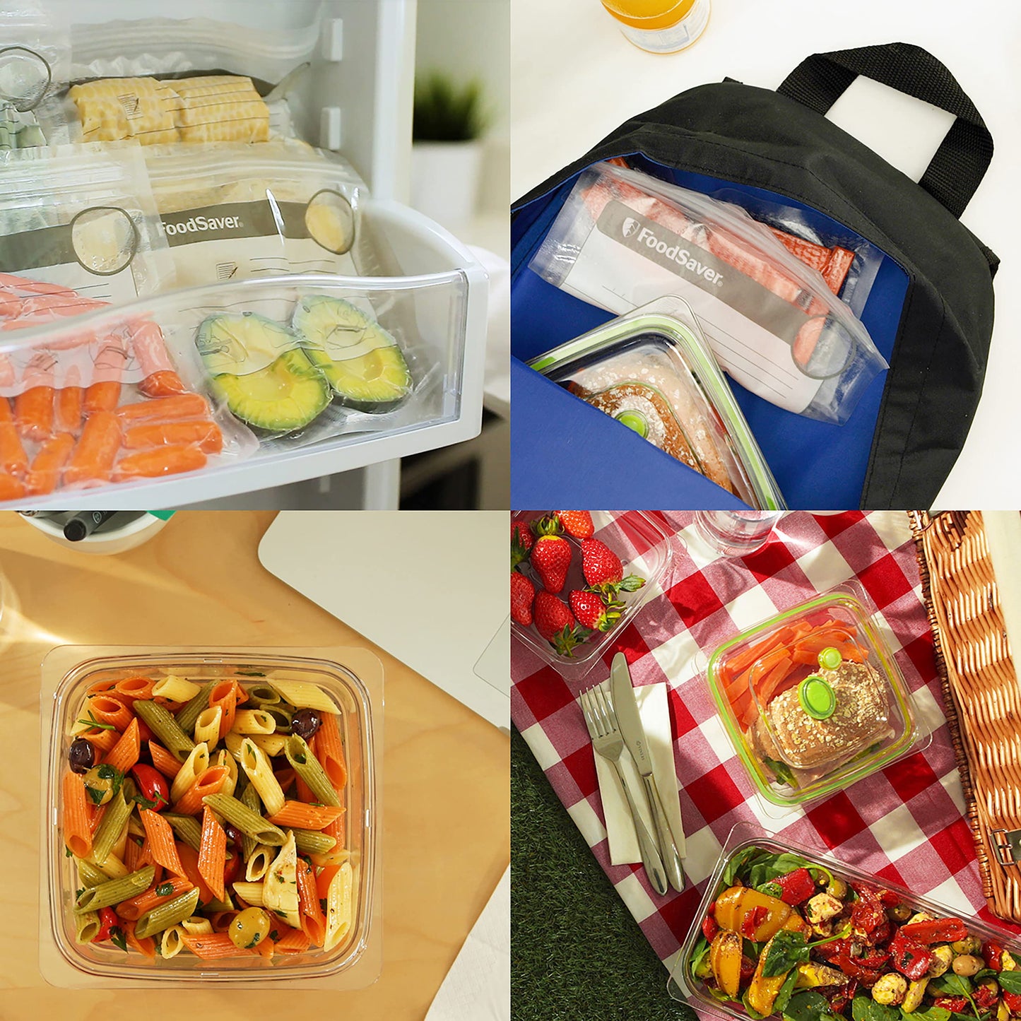 Foodsaver Food Vacuum Sealer Machine with Integrated Roll Storage | Bag Cutter and Delicate Food Mode | Includes Assorted Vacuum Sealer Bags | FFS005, Black