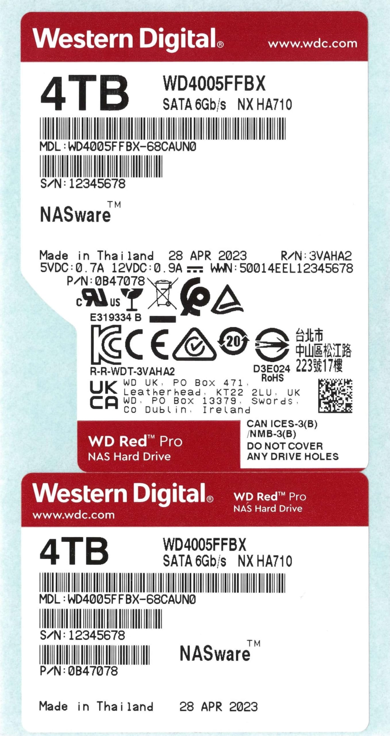 WD Red Pro NAS 3.5" Internal Hard Drive