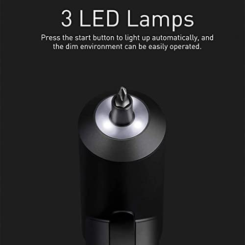 Xiaomi Mijia Cordless Rechargeable Screwdriver 3.6V 2000mAh Li-ion 5N.m Electric Screwdriver with 12pcs S2 Screw Bits for Home