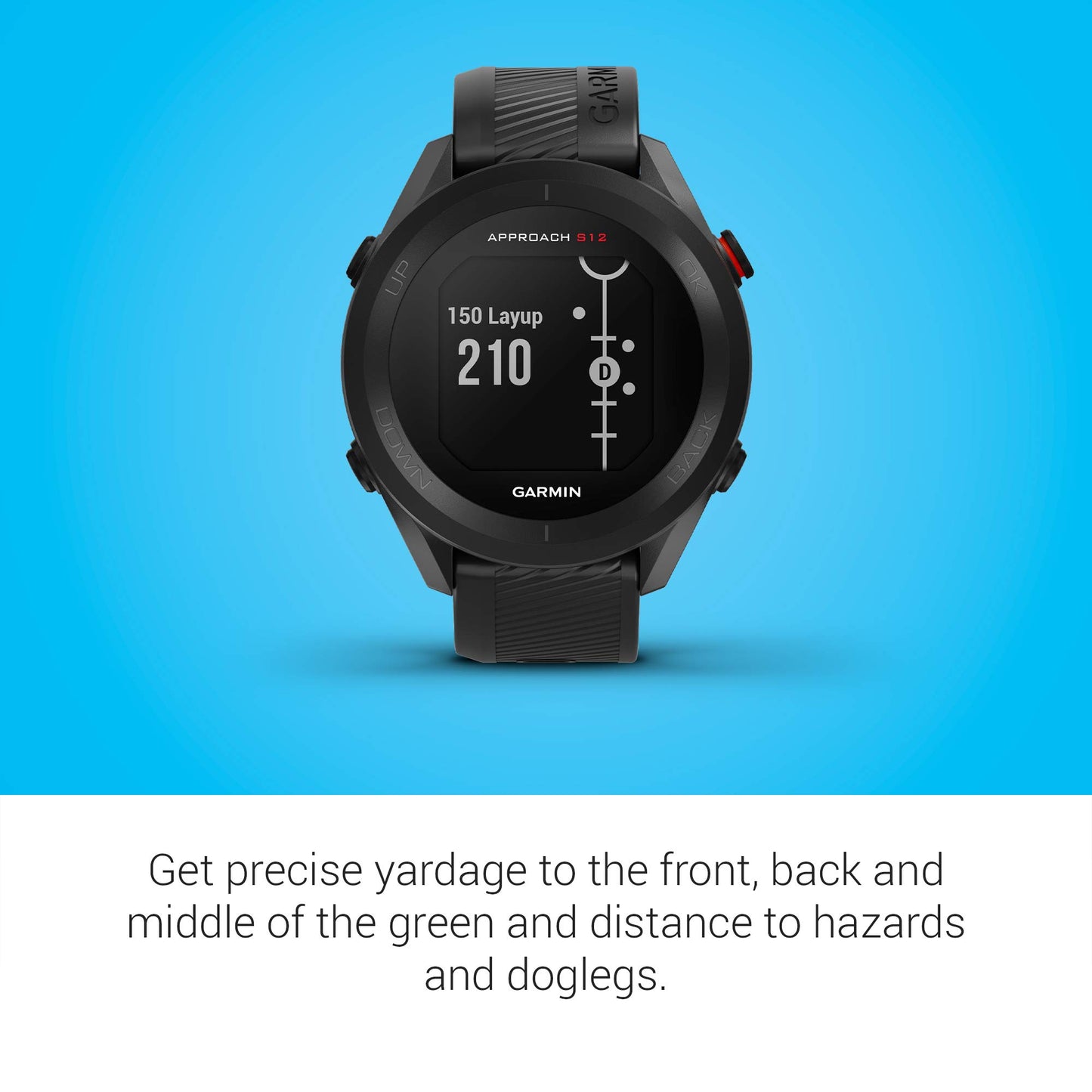 Garmin Approach S12, Easy-to-Use GPS Golf Watch
