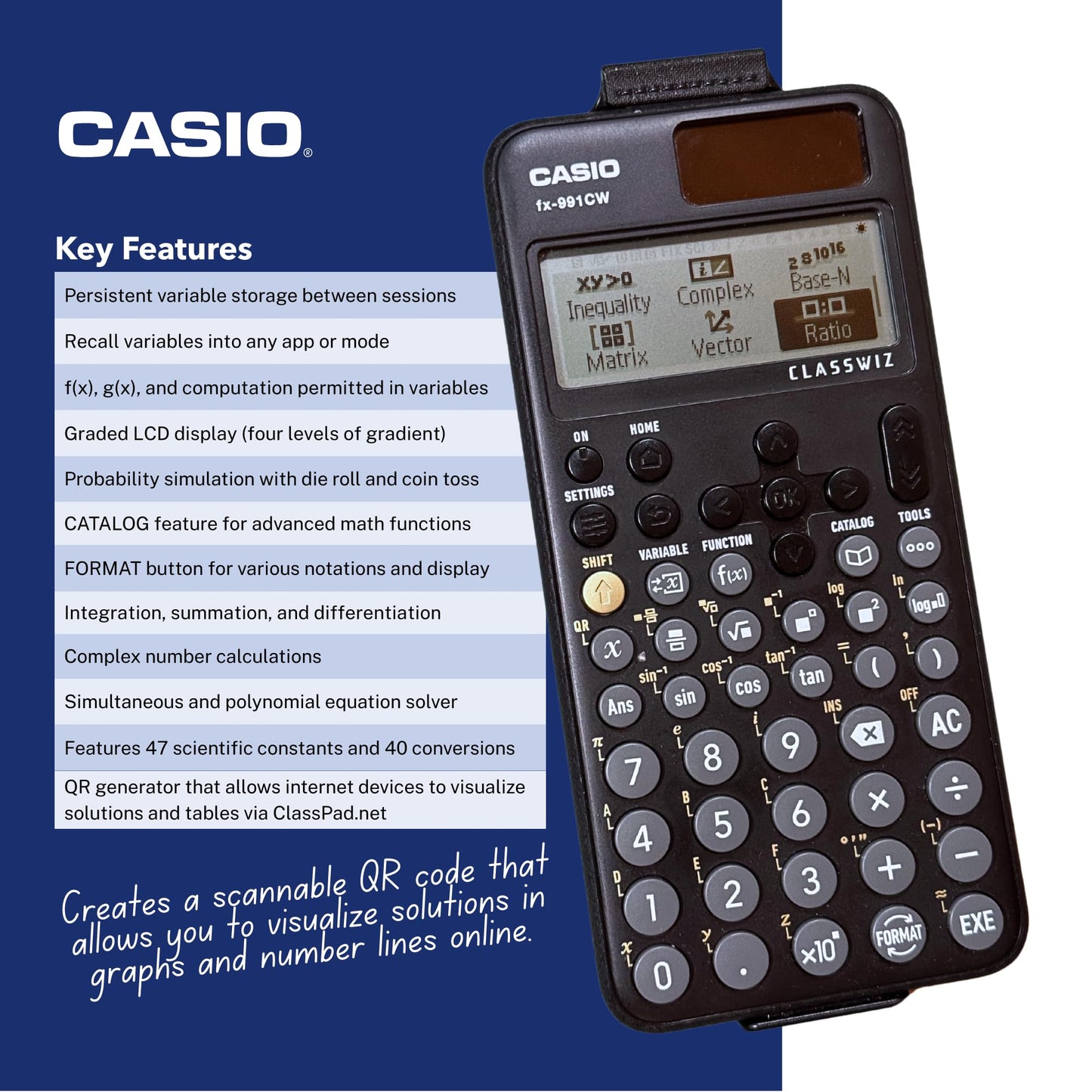 FX-991CW Advanced Scientific Calculator