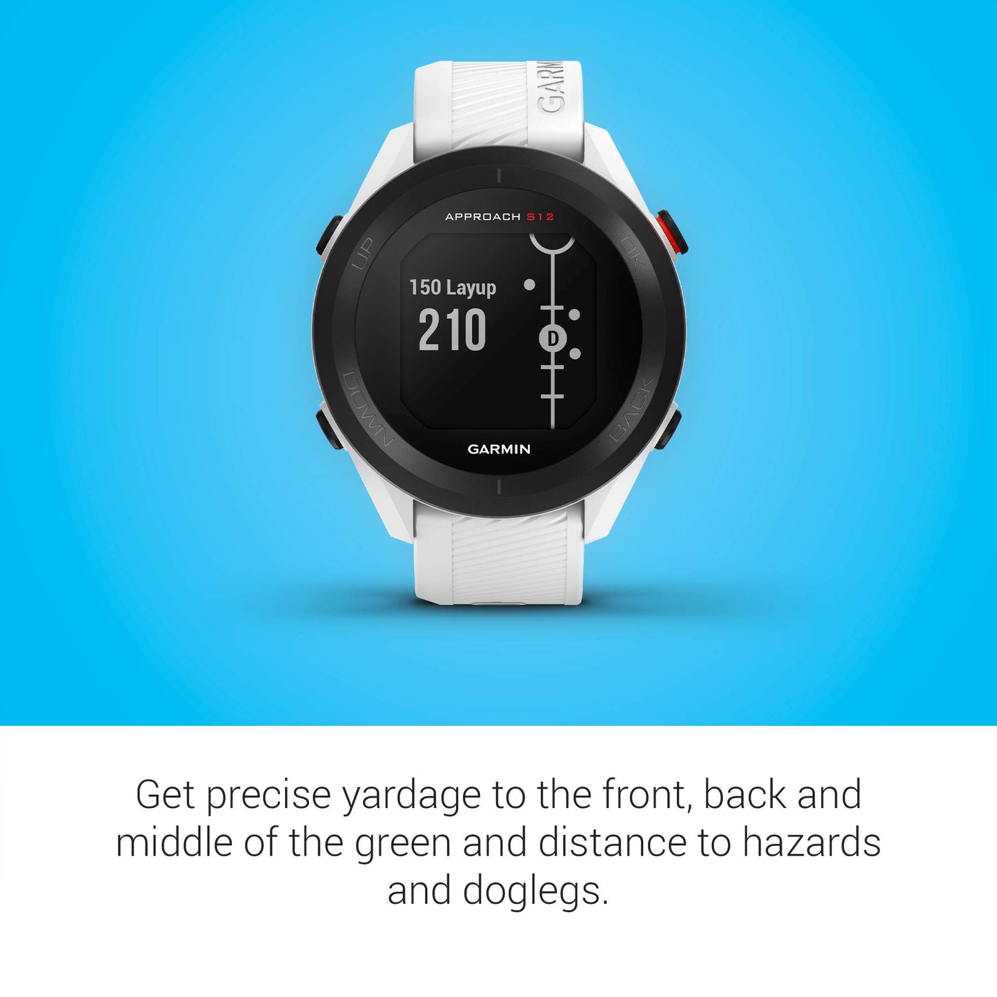 Garmin Approach S12, Easy-to-Use GPS Golf Watch
