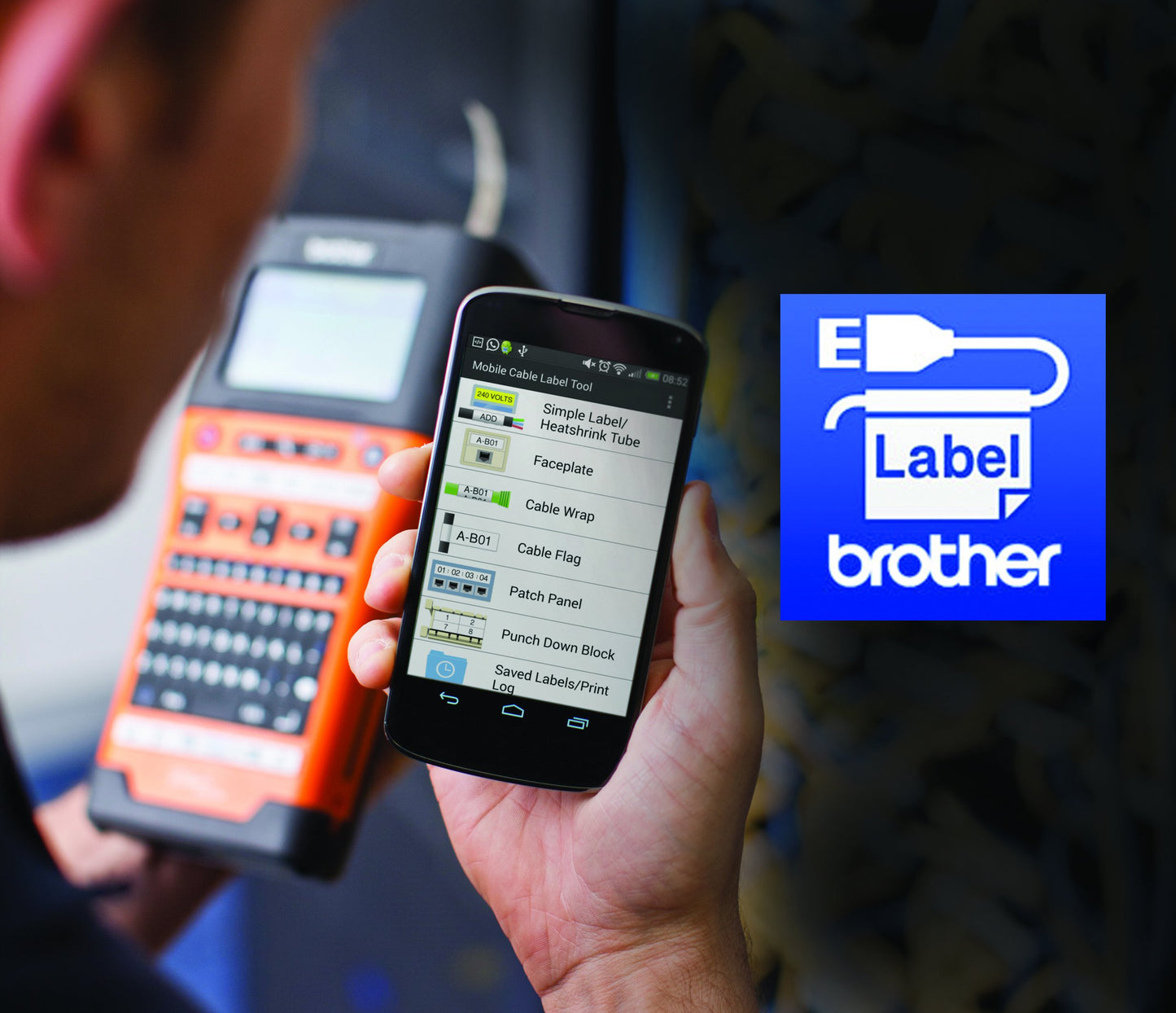 BROTHER PT-E550WSP Electrician Labelling Machine Bundle