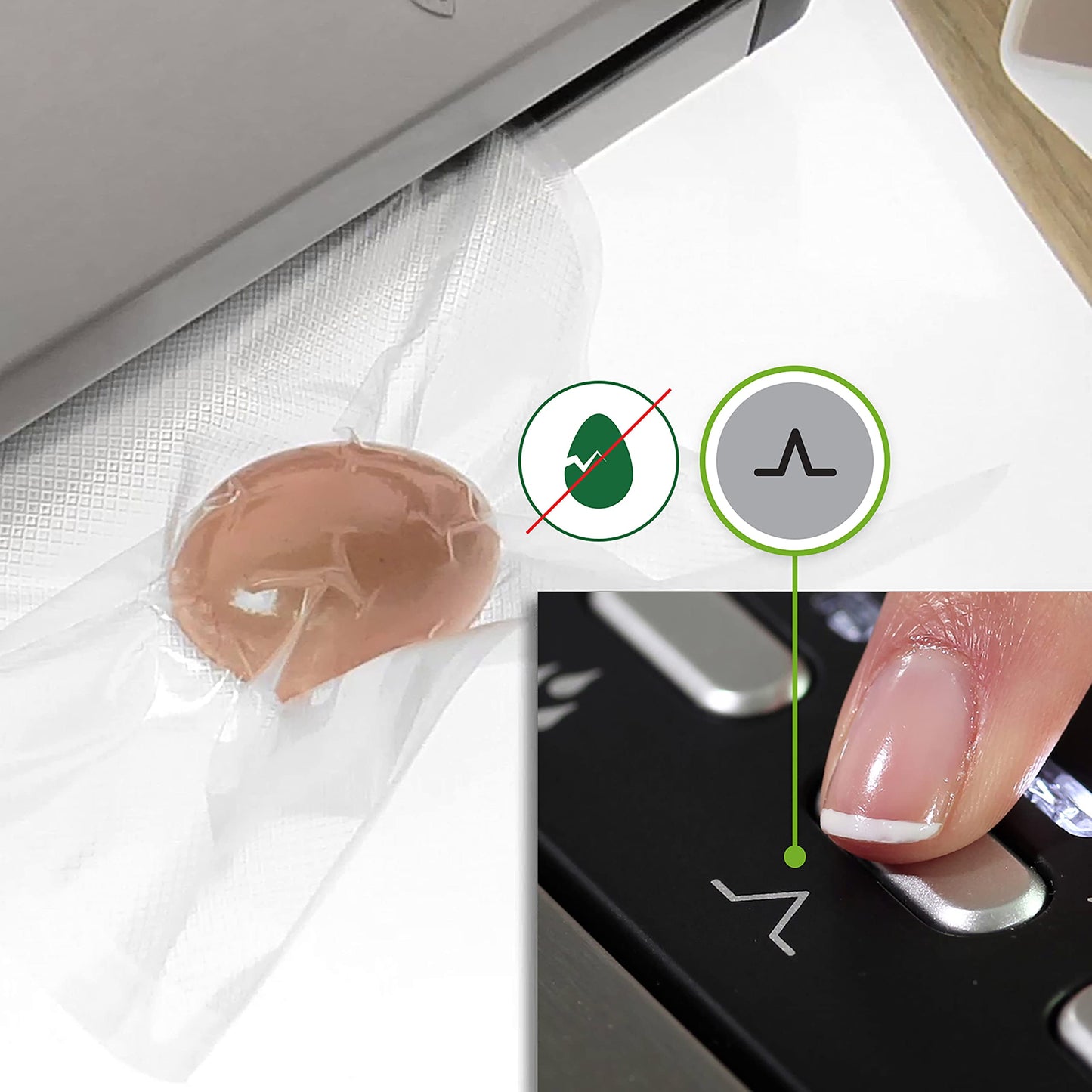 Foodsaver Food Vacuum Sealer Machine with Integrated Roll Storage | Bag Cutter and Delicate Food Mode | Includes Assorted Vacuum Sealer Bags | FFS005, Black