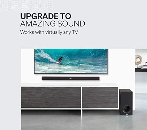 Denon DHT-S316 Soundbar with Wireless Subwoofer, Bluetooth, Dolby Digital, DTS Decoding, Dialogue Enhancer, HDMI ARC, Wall Mountable, Music Streaming - Black