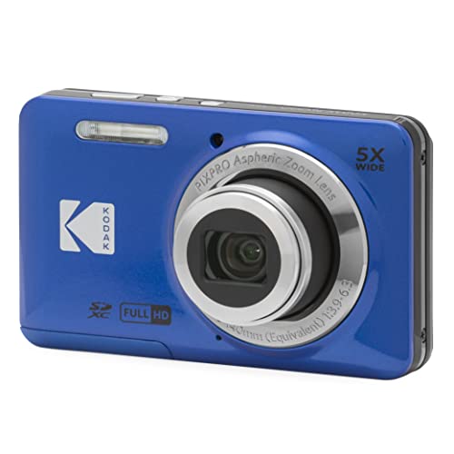 KODAK PIXPRO Friendly Zoom FZ55-BK 16MP Digital Camera with 5X Optical Zoom 28mm Wide Angle and 2.7" LCD Screen
