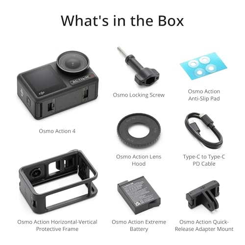 DJI Osmo Action 4 Standard Combo - 4K/120fps Waterproof Action Camera